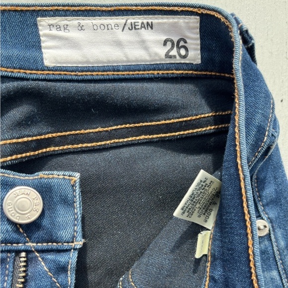 Women's Rag & Bone Jeans Blue Joshua 26 Slim Stretch Skinny Ankle City Classic - Picture 2 of 11